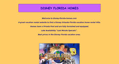 Desktop Screenshot of disney-florida-homes.com