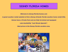 Tablet Screenshot of disney-florida-homes.com